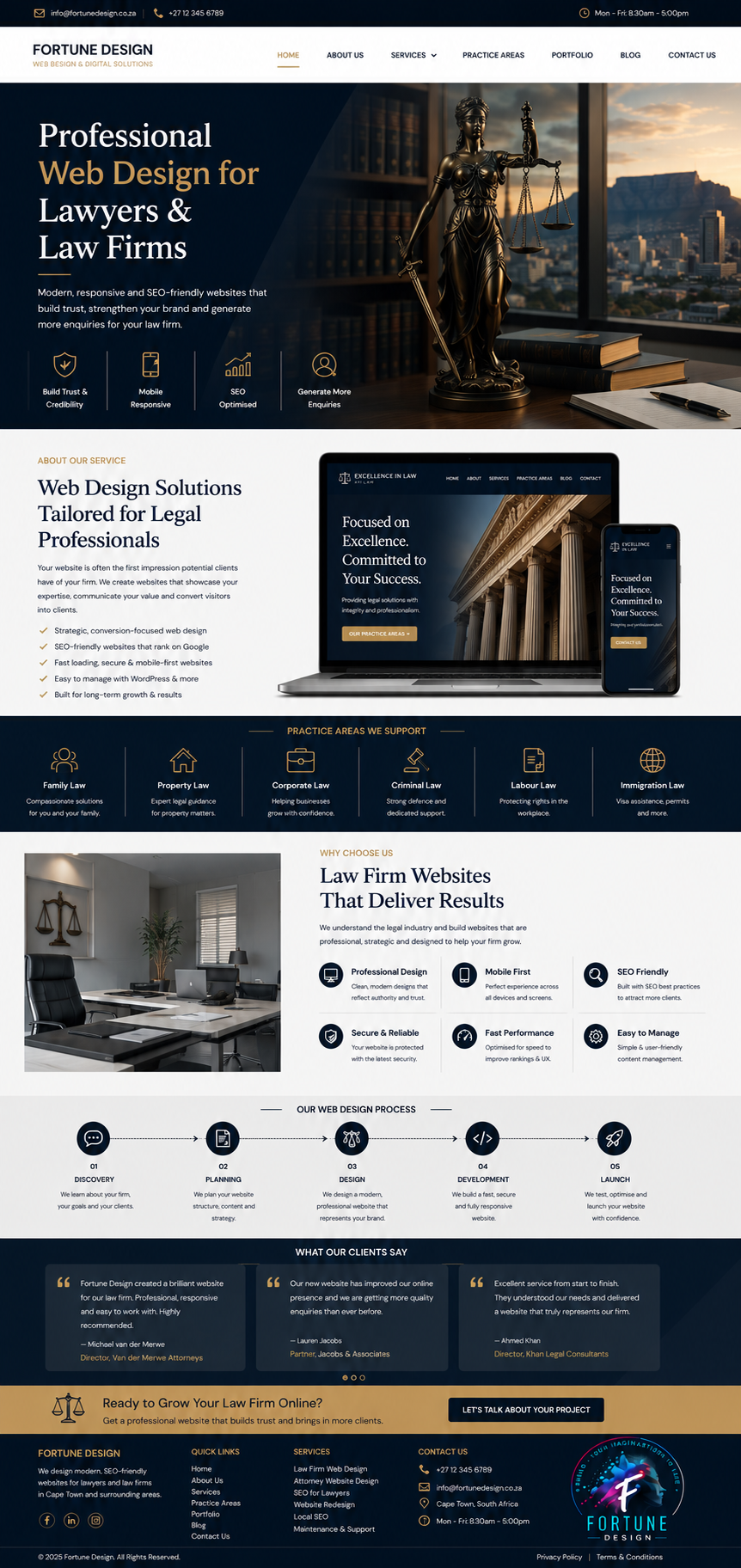 Professional Law Firm Website