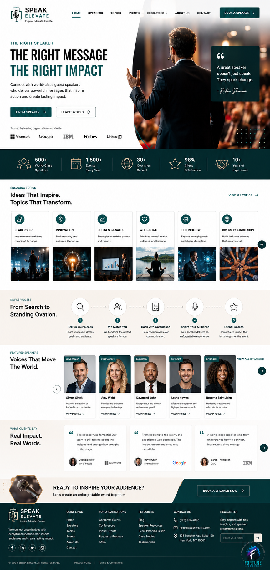 Corporate Speaker Bureau