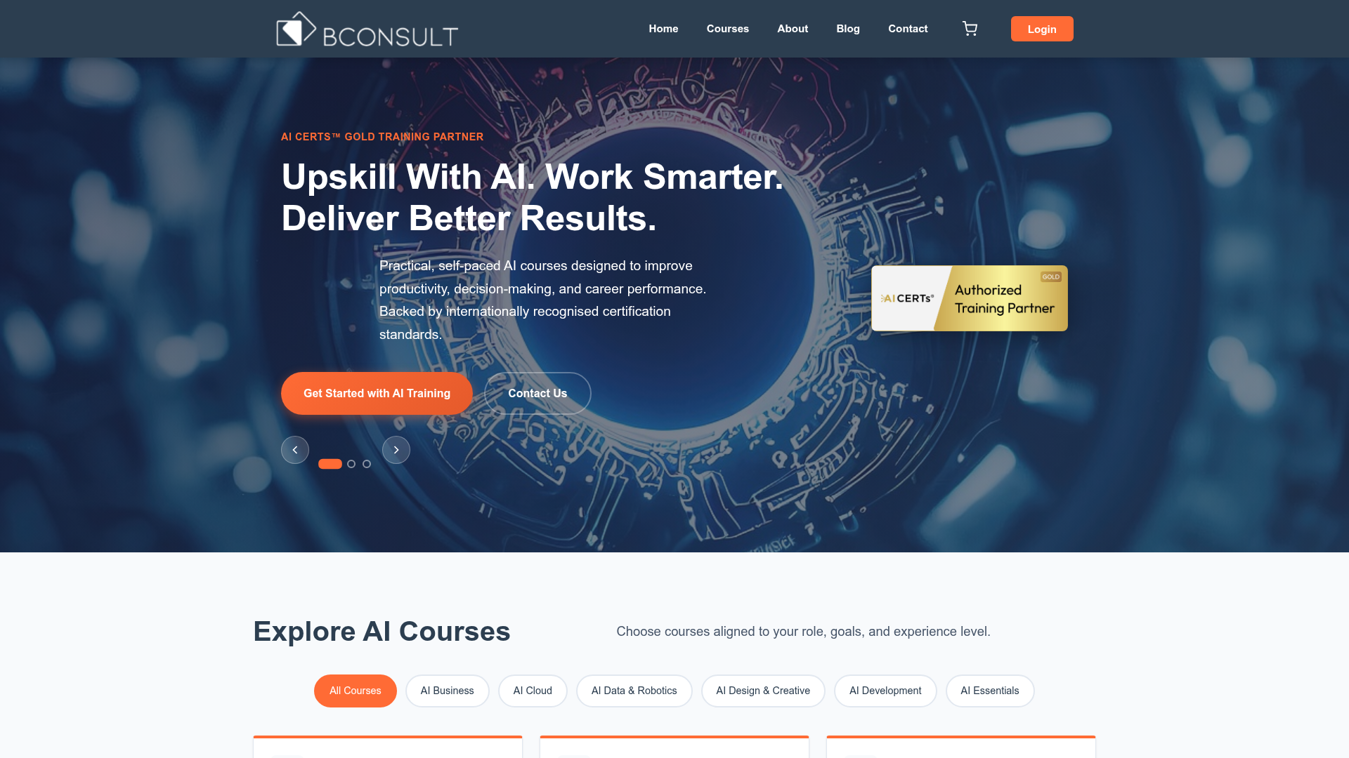 BConsult Skills Hub website